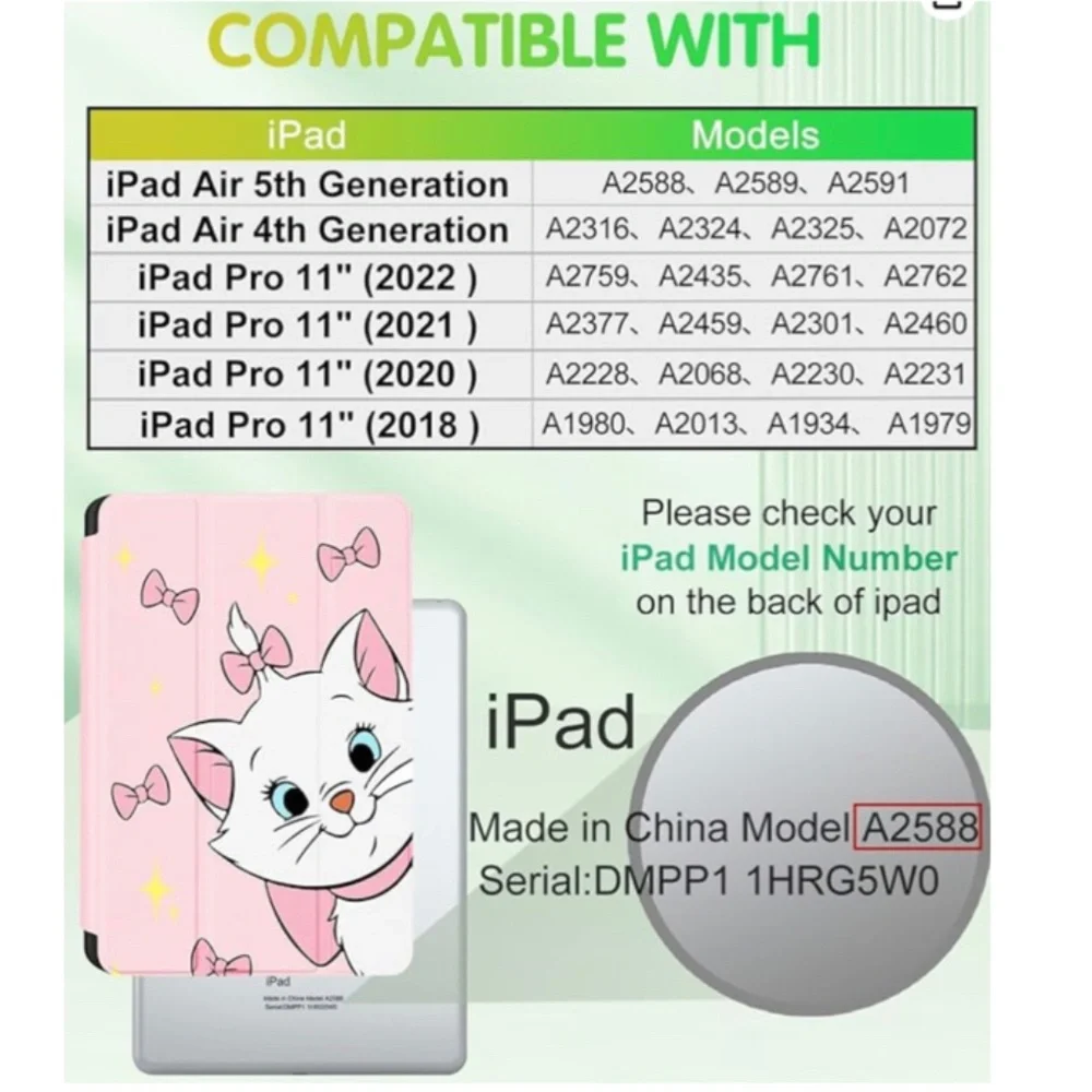 NEW! Disney’s Marie from the Animated Movie The Aristocats iPad Case!